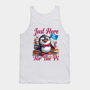 Just Here For The Pi Happy Pi Day Math Teacher boys girls Tank Top